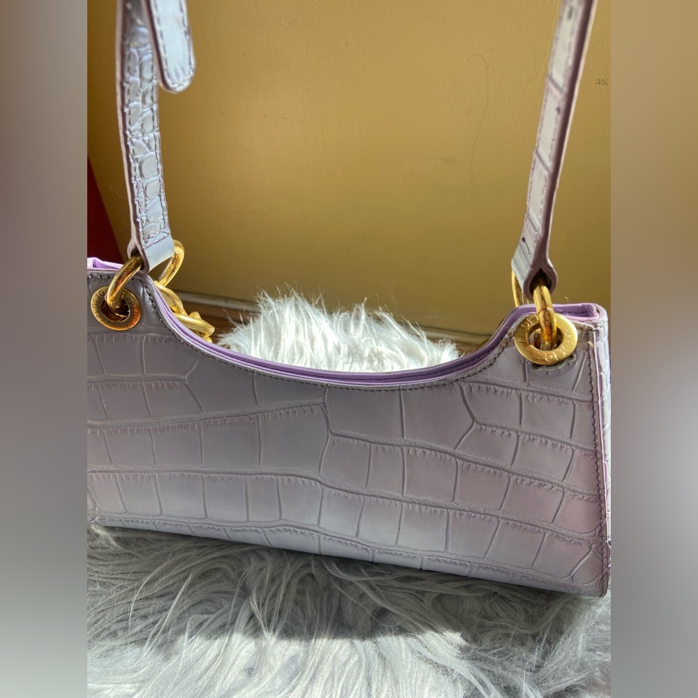 Apede Mod Purple Froggy Croc leather bag - Picture 5 of 11